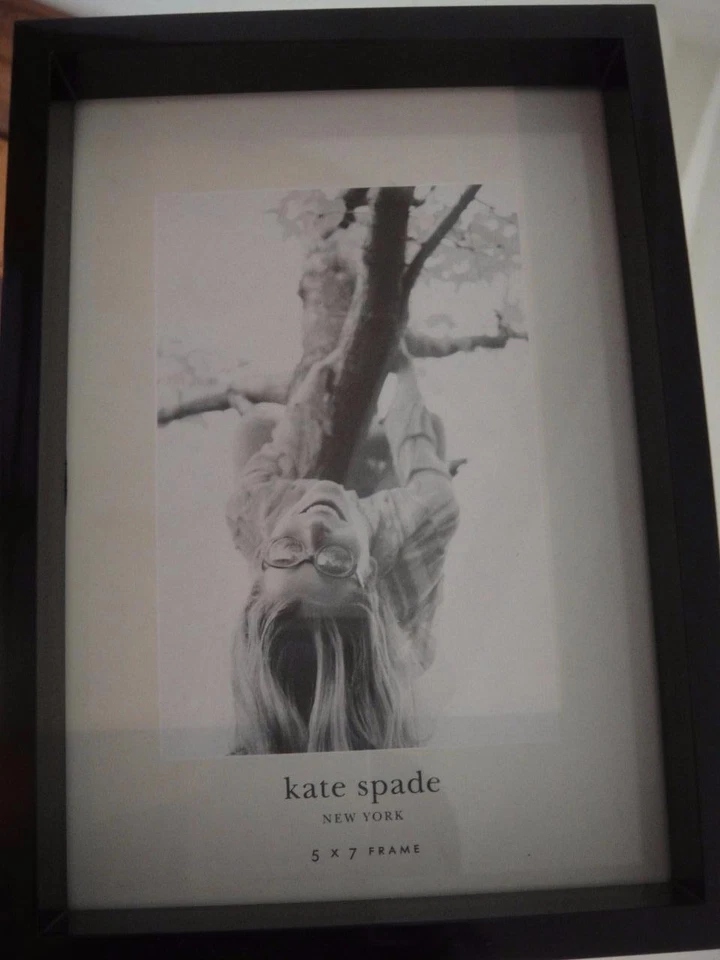Marco de fotos Kate Spade Cabo Isabella negro 5 X 7 nuevo Foto 1 de 1