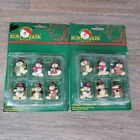 Vintage Kurt S Alder Mini Snowman Christmas Ornament Lot Of 12 Two Boxes 1 Inch