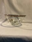 George?s Briars Vintage Glass Bowl Silver Rimmed