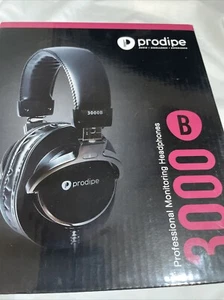 Prodipe 3000 Schwarz Professioneller Monitoring Studio Kopfhörer Hochleistung - Bild 1 von 3