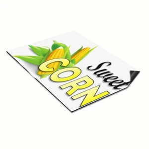 Car Magnet Set of 2 Sweet Corn Restaurant Cafe Bar C Industrial Sign - Picture 1 of 7