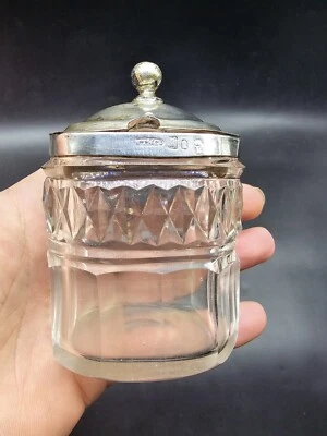 Georgian Sterling Silver Cut Glass Mustard Pot C1810 William Tucker And Son - Image 1 of 4