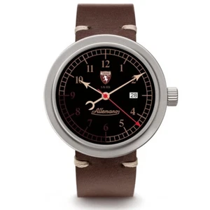Allemano ""1919 DAY"" GRANDE TORINO esfera negra automática DAYA1919NPSWMT - Imagen 1 de 4