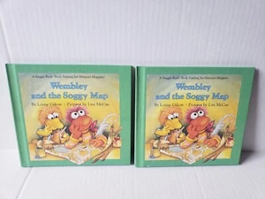 Vintage 1986 Fraggle Rock Wembley and the Soggy Map Hard Cover Book - Picture 1 of 4