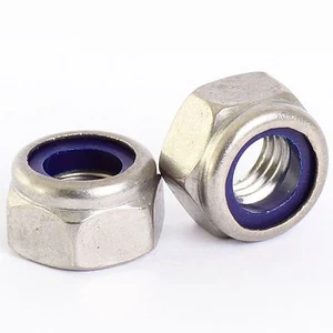 25 PACK A2 STAINLESS STEEL NYLOC NYLOCK LOCK NUTS M2 M2.5 M3 M4 M5 M6 M8 M10 M12 - Picture 1 of 1