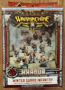 Warmachine Miniature Khador Winter Guard Infantry with 3 Weapon Attachments - Picture 1 of 2