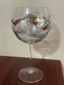 Mosaik gebeizt handbemalt Ballon Weinglas 9" Ersatz - Bild 1 von 7
