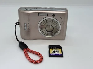 [Exc] Nikon Coolpix L15 8.0MP 3x Zoom Digital Camera Pink /w SD card From Japan - Picture 1 of 8