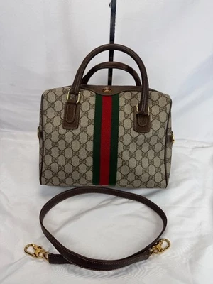 Vintage Gucci GG Canvas Web Sherry Line Tote SPB-MS 356719 - Image 1 of 4