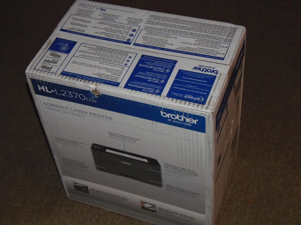 New Sealed Brother HL-L2370DW Compact Monochrome WiFi Laser Printer - Image 1 of 1