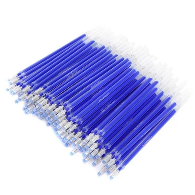 Haosie 100 PCS Heat Erasable Fabric Refills, Disappearing Ink Pen for Fabric ... - Image 1 of 4