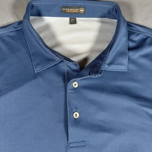 Polo Peter Millar estiva comoda uomo XXL blu performance - Foto 1 di 4