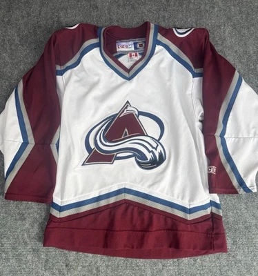 Camiseta deportiva de hockey vintage Starter Colorado Avalanche para hombre S/M NHL Conferencia Oeste Foto 1 de 4