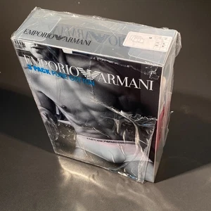 EMPORIO ARMANI 3er Pack Boxershorts aus reiner Baumwolle Größe M | weiß rot & schwarz - Bild 1 von 14