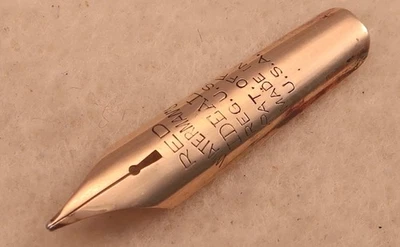 Waterman #5 Size Red Keyhole Nib, Lot #42 - image 1 of 2