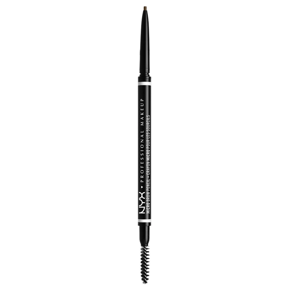 NYX Maquillaje Profesional Micro, Lápiz de Cejas Vegano, Marrón Ceniza, 0.003 OZ Foto 1 de 1