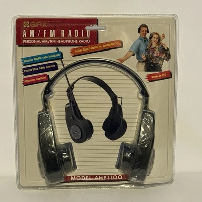  Vintage GPX Headset Radio AM/FM Model AHP100 New Old Stock - Image 1 of 4
