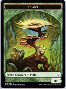 Plant Token 11 Oath of the Gatewatch - Magic The Gathering MTG - NM - Picture 1 of 2