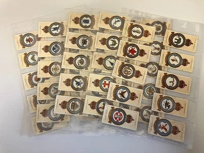 RAF BADGES JOHN PLAYER  CIGARETTE CARDS FULL SET OF 50 - Image 1 of 4