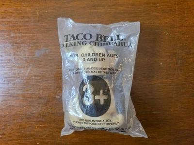 Vintage 1998 Taco Bell Talking Chihuahua Toy – Sealed in Bag - Image 1 of 2
