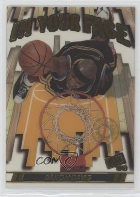1999 Press Pass In Your Face Baron Davis #IYF2 Rookie RC - Image 1 of 2