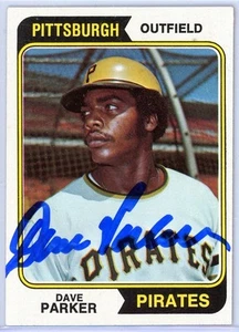 Dave Parker Signed Auto 1974 Topps Baseball Rookie Rc Card Pirates Reds MLB HOF - Picture 1 of 1
