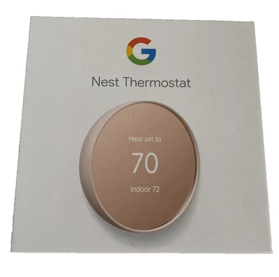 Google Nest Thermostat, PINK/ TAN  BRAND NEW SEALED BOX - Image 1 of 3