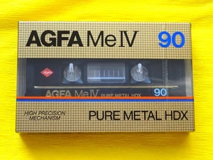 1x Cinta de casete AGFA Me IV 90 Pure Metal HDX 1982-1985 + EMBALAJE ORIGINAL + SELLADO + #2 - Imagen 1 de 2
