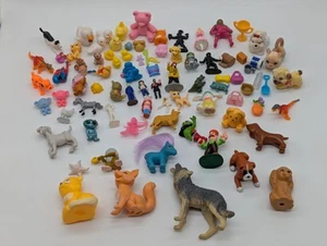 Huge Dump Lot Drawer Full of 83 Mini Toy Figures Animals Parts Misc 80s/90s/00s - Picture 1 of 24