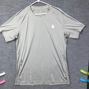 Lululemon Ironman Shirt Mens XL Gray Ventilated Athletic Tee Better Everyday - Picture 1 of 9