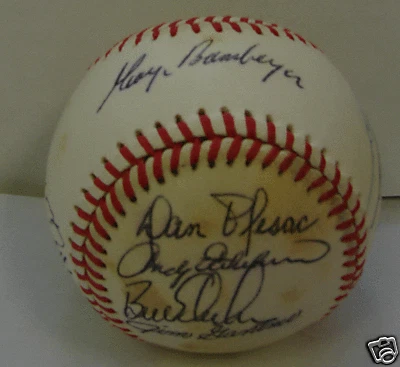 1986 MILWAUKEE BREWERS - Team signed ball 21 Autograph PSA Paul Molitor Sveum - Image 1 of 2