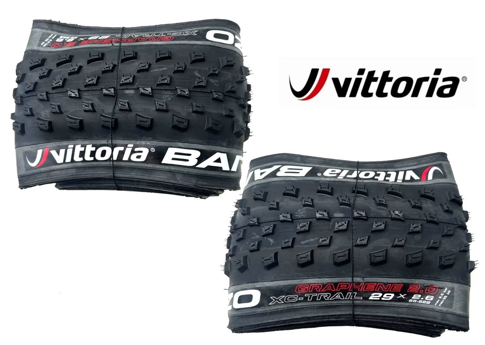 2X Vittoria Barzo Bicycle bike tyres XC Bike tire MTB 29x2.6 G2.0 Tubeless tyres