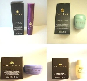 Tatcha Violet-C Serum Water Cream Dewy Skin Cream Cleansing Oil Powder Travel - Picture 1 of 46