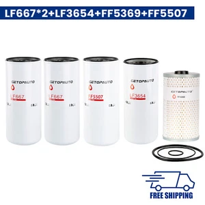 FF5369 LF667 LF3654 FF5507 Oil Change Kit For Volvo D12 D13 20972293 21707133 - Picture 1 of 7