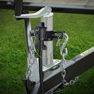 Heavy-Duty Steel Trailer Chain Holder RV Jack Cover Trailer Towing Organizer Kit - Picture 1 of 7