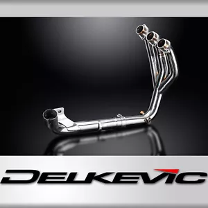 Triumph Tiger 800 2011-2019 Delkevic Stainless 3-1 Exhaust Headers Downpipes - Foto 1 di 5
