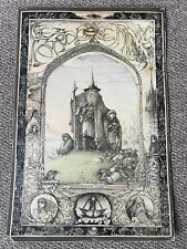 ORIGINAL 1976 Vintage Lord of the Rings Tolkien Poster - James Cauty - Lotr