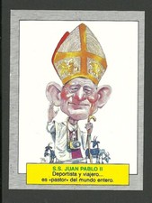 Pope John II S S Juan Pablo II Scarce 1990 Spanish Sticker Card