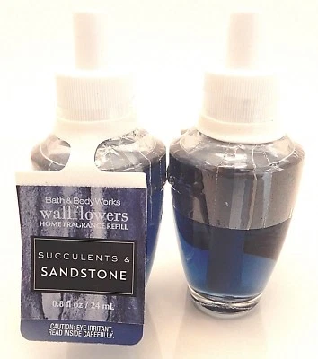 2 BATH & BODY WORKS WALLFLOWERS SUCCULENTS SANDSTONE FRAGRANCE PLUGIN REFILL NEW - Изображение 1 из 2