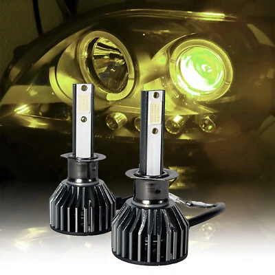 Kit LED amarillo dorado H1 3000K bombillas de faros de haz alto brillantes para Ford Focus Foto 1 de 4