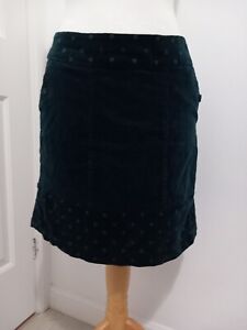 White Stuff Velvet patterned Skirt with pockets size 10 new without tags