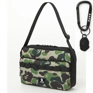 A BATHING APE BAPE CAMO Shoulder Bag 2021 AUTUMN WINTER COLLECTION w/ carabiner