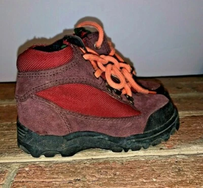 Lands End Leather Suede Boys Girls Burgundy Chukka Boots Toddler Sz 10 ❤️tb9j15 - Image 1 of 4