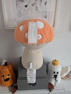 New Cupcakes And Cashmere Qwerky Fun Cute Mushroom Cushion Pillow orange Home  - Picture 1 of 9