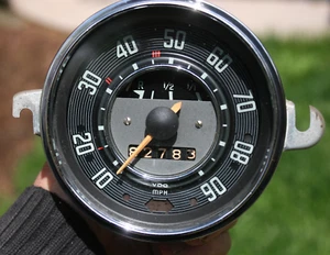 68 1968 VDO VW Bug Beetle Vintage 90 MPH Speedometer - 113957023B - Dated 2.68 - Picture 1 of 13