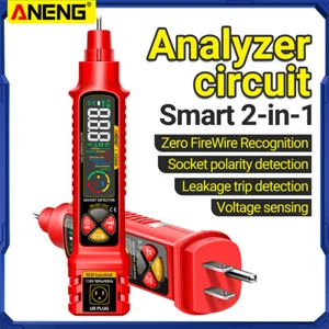 Buscadores de disyuntores analizador de circuitos de enchufe probador de voltaje de CA prueba de fugas - Imagen 1 de 26