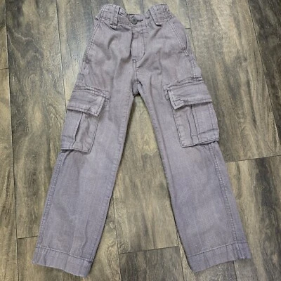 Tommy Hilfiger Niños Talla 6 Carga Pantalones a Cuadros Gris Cintura Ajustable Vestido Pantalones Foto 1 de 4