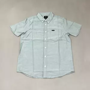 RVCA That'll Do Stretch Short Sleeve Shirt Youth Sz L / 14 B525TRTS Balsam Green - Picture 1 of 8