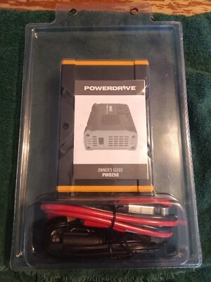 PowerDrive 250 Watt Power Inverter PWD250 - Sealed Clamshell - No Box - Image 1 of 3