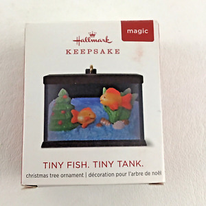 New ListingHallmark Keepsake Miniature Christmas Ornament Tiny Fish Tiny Tank Lights New